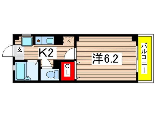 パレスミユキ１１番館の物件間取画像